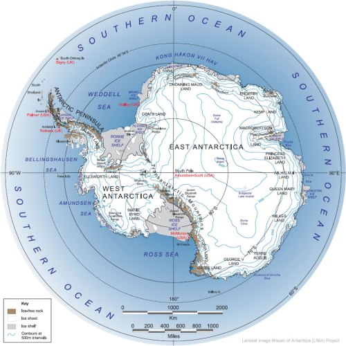 Antarctica-map